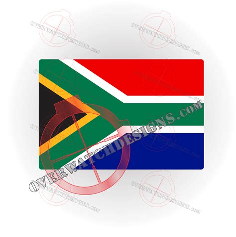 South Africa Flag Sticker - Overwatch Designs