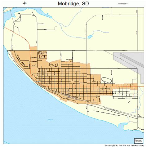 Mobridge South Dakota Street Map 4643180