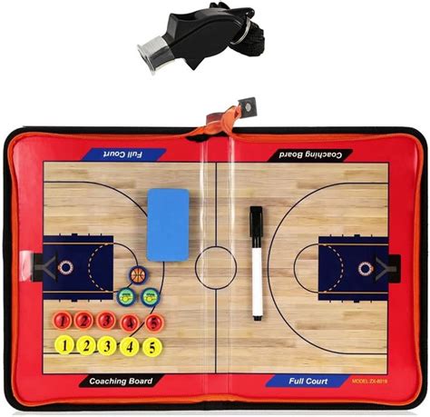 Wrzbest Basketball Coaching Board Strategy Tactics Clipboard with Coach ...