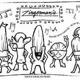 Zingermans Deli Coloring Page July 2016  sketch template