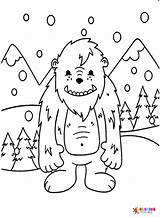 Yeti Coloring Pages Printable For Free Download sketch template