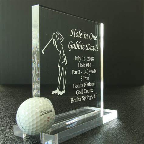 Hole in One Golf Trophy Award Female or Male Figure - Etsy