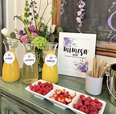 Mimosa Bar Printables - Crisp Collective