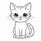 Kucing Mewarnai Kittens Sketch Coloring Page sketch template