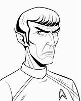 Spock Ausmalbilder Sheets Supercoloring Tng Malvorlagen Ausmalbild  sketch template