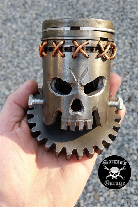 Skull Piston I Call Quot Frankie Quot Handmade At Morgan S Garage ...