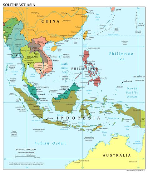 Southeast Asia Map Labeled, Map of Southeast Asia Region | Maps of Asia ...