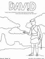 David Coloring Page  Ministry To Children sketch template
