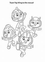 Penny From Top Wing Coloring Page  Free Printable Pages For Kids sketch template