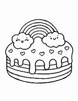 Birthday Cake Coloring Pages Free Printable PDF Sheets sketch template