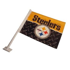 Amazon.com : Pittsburgh Steelers Car Flag : Automotive Flags : Sports ...