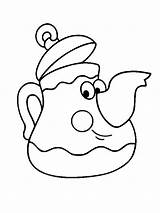 Cartoon Teapot Coloring Page  Free Printable Coloring Pages For Kids sketch template
