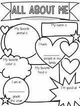 All About Me Printable Coloring Page sketch template