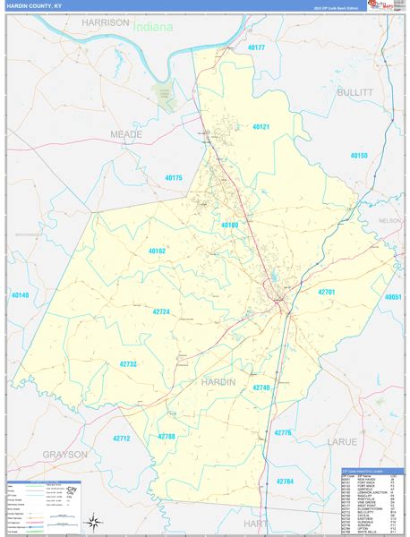 Maps of Hardin County Kentucky - marketmaps.com