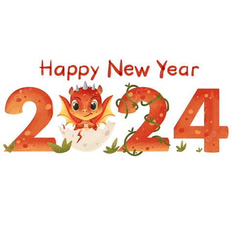 2024 Dragon Year Chinese New Handdrawn Cute, Year Of The Dragon, Lunar New Year, Chinese New ...