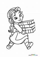 Beauty And The Beast Belle Coloring Pages sketch template