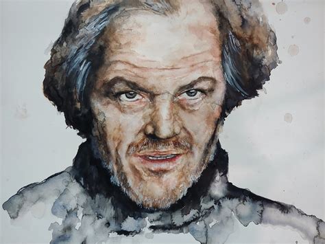 Original Art Watercolor Painting the Shining Painting Jack - Etsy