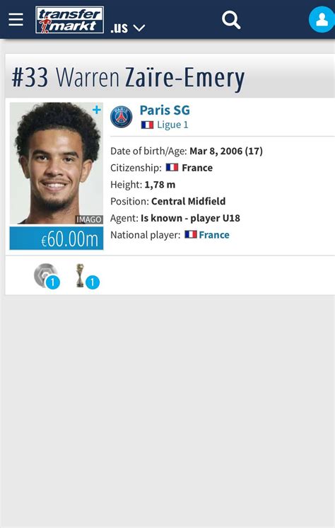 Zaire Emery’s market value 😳 : r/psg