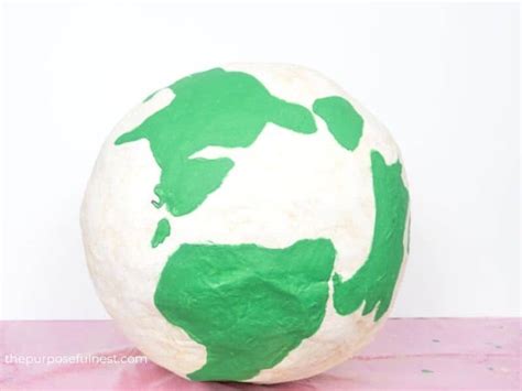 How to Make a Paper Mache Planet Earth | The Purposeful Nest