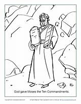 Moses At Mt Sinai Coloring Pages sketch template