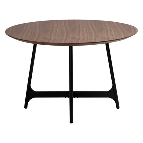 Walnut round dining table "OOID" - minimalist-store.com