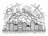 Rumbling Earthquake Coloring Page  sketch template