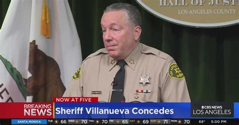 Alex Villanueva concedes in race for Los Angeles County Sheriff - CBS Los Angeles