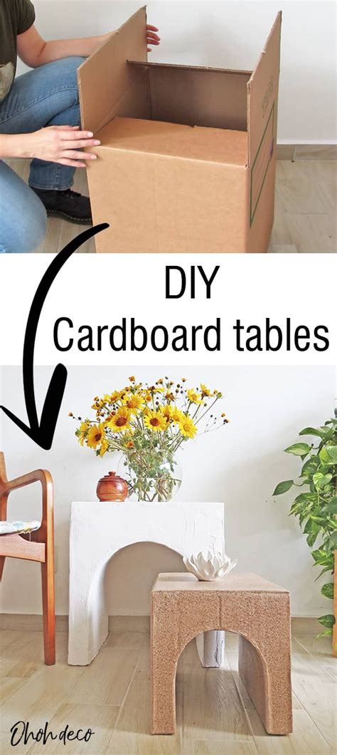 How to make DIY Cardboard table | Diy cardboard furniture, Diy ...