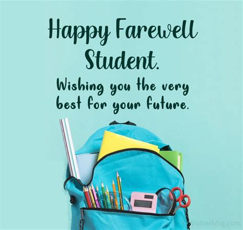 100+ Best Farewell Messages and Quotes For Students - WishesMsg