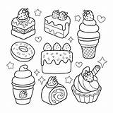 Dessert Coloring Pages Adult sketch template