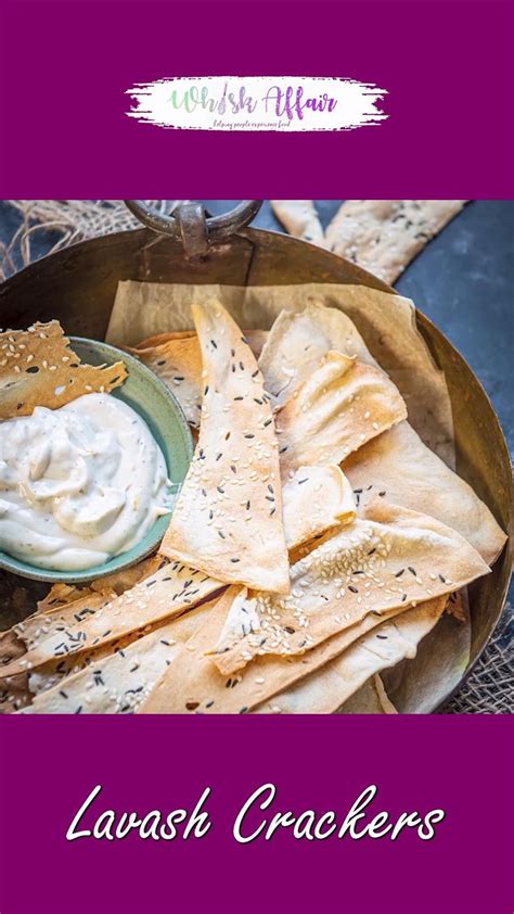 Lavash Crackers Video Recipe [Video] | Recipes, Homemade crackers recipe, Cracker recipes