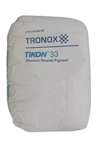 Tronox Tikon 33 Titanium Dioxide Pigment, Bag, 25 Kg at Rs 315/bag in New Delhi