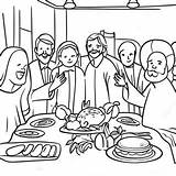 Colorful Wedding Feast With Jesus Coloring Page 57734 45741 sketch template