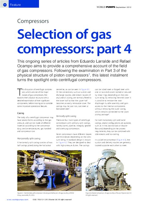 (PDF) Selection of gas compressors: part 4