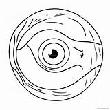 Cute Cartoon Eyeball Coloring Page 29785 23541 sketch template