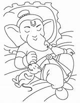 Ganesh Coloring Pages For Kids At GetColoringscom  Free Printable sketch template