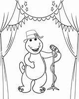 Barney And BJ Coloring Page sketch template