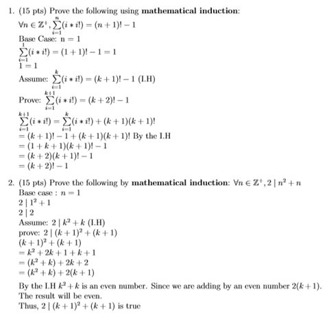 discrete mathematics - Mathematical Induction Proofs - Mathematics ...