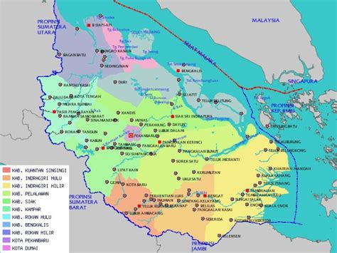 Pekanbaru Provinsi Kepulauan Riau Map