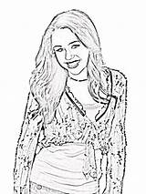 Miley Cyrus Coloring Pages  Home sketch template
