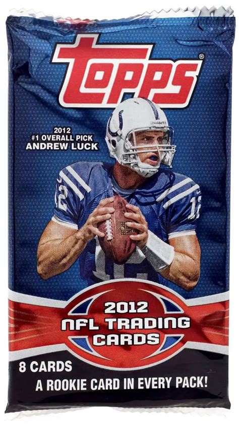 NFL Topps 2012 Football Trading Card Pack 8 Cards - ToyWiz