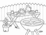 BBQ Coloring Pages  Inspirational sketch template