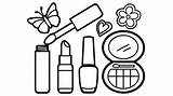 Makeup Coloring Pages To Print  Saubhaya sketch template