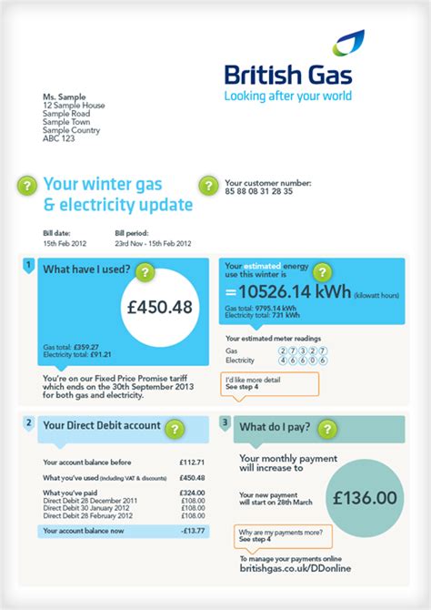 Understanding your bill - British Gas