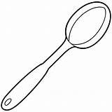 Spoon coloring Page Outline book Line Art Drawing  sketch template