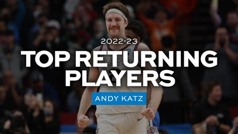 The top 25 returning men's basketball players for the 2022-2023 season ...