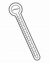 Thermometer Coloring Page sketch template