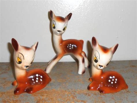 Vintage Figurines Deer Fawn Ceramic Deer Set of Three | Etsy | Deer, Animal ornament, Fawn