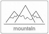 Mountain Coloring Pages PDF sketch template