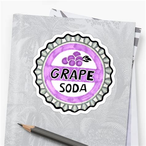 "up grape soda pin " Stickers by Jamestanner3907 | Redbubble